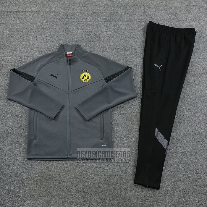 Chandal de Chaqueta del Borussia Dortmund 2022-2023 Gris